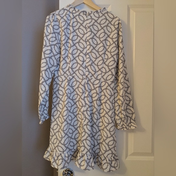 LOFT Midi Long Sleeve Dress 8 NWT - Picture 9 of 13